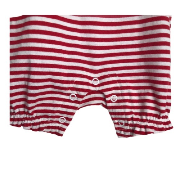 Patriotic Baby Girls Red, White & Blue Flutter Romper Size 0-3 Months - Picture 6 of 7